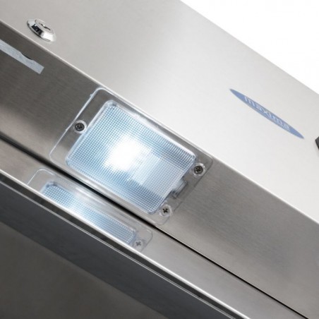 Comprar Frigorífico 1200 litros 6 estantes ajustables 2/1 gn con ruedas y estantes en Pepebar