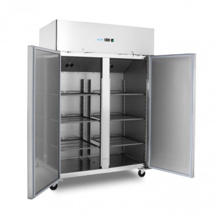Comprar Frigorífico 1200 litros 6 estantes ajustables 2/1 gn con ruedas y estantes en Pepebar