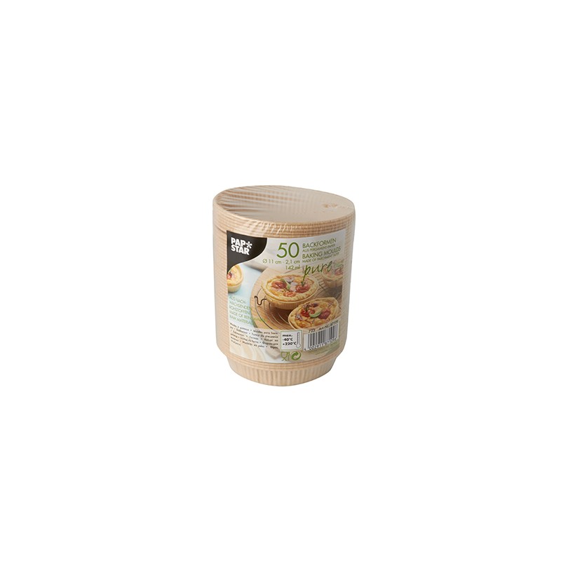 Comprar 50 Cajitas para hornear 142 ml Ø 11 cm · 2,1 cm en Pepebar