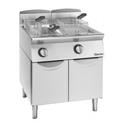 Freidora profesional a gas, 2 cubetas Bartscher 2999521 - Catálogo Freidora Industrial