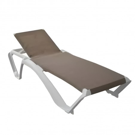 Comprar Tumbona acqua blanca y arena Resol 03206 en Pepebar