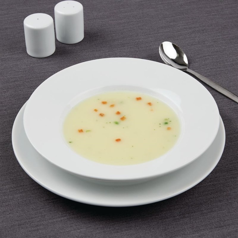 Comprar Plato hondo con borde ancho Athena Hotelware 228mm. Paquete de 6 ud. CC214 en Pepebar