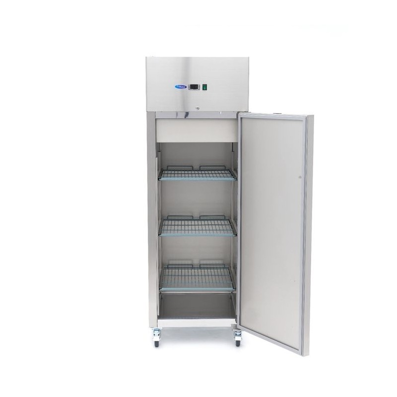 Comprar Armario refrigerado 600L 3 Estantes Ajustables 2/1 GN inox sobre Ruedas en Pepebar