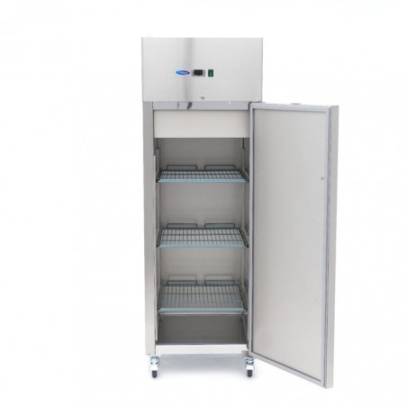 Comprar Armario refrigerado 600L 3 Estantes Ajustables 2/1 GN inox sobre Ruedas en Pepebar