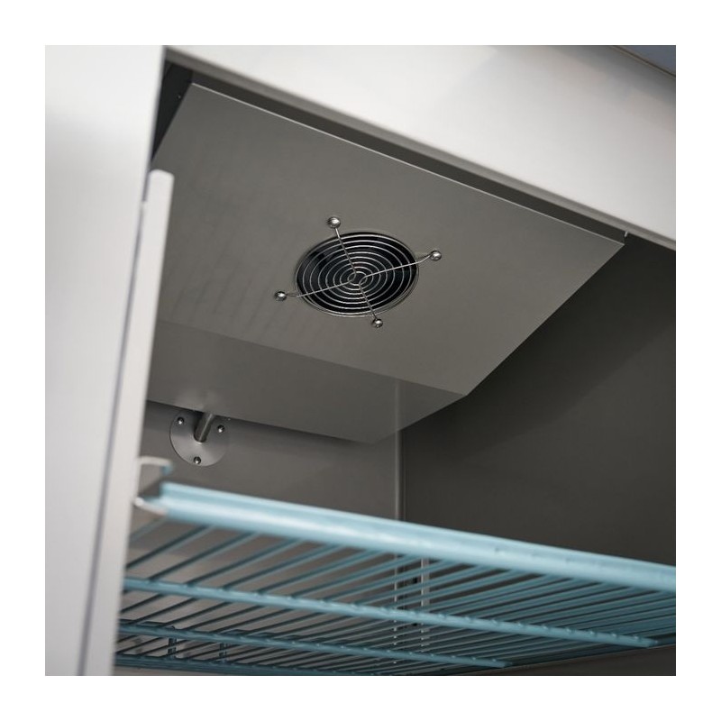 Comprar Armario refrigerado 600L 3 Estantes Ajustables 2/1 GN inox sobre Ruedas en Pepebar