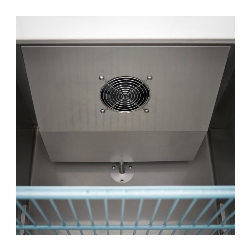 Comprar Armario refrigerado 600L 3 Estantes Ajustables 2/1 GN inox sobre Ruedas en Pepebar