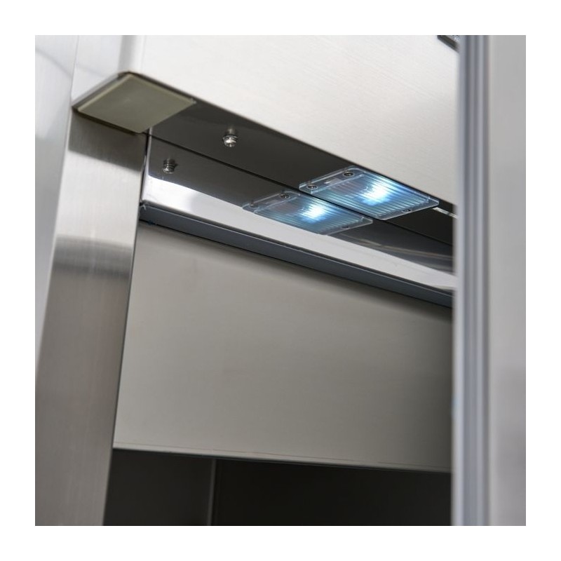 Comprar Armario refrigerado 600L 3 Estantes Ajustables 2/1 GN inox sobre Ruedas en Pepebar