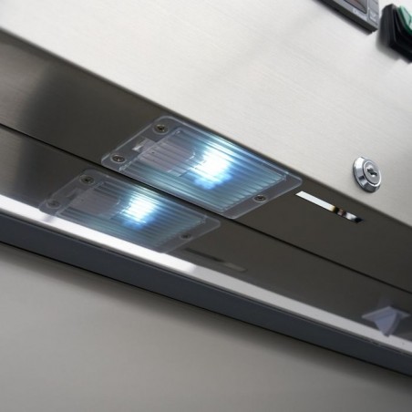 Comprar Armario refrigerado 600L 3 Estantes Ajustables 2/1 GN inox sobre Ruedas en Pepebar