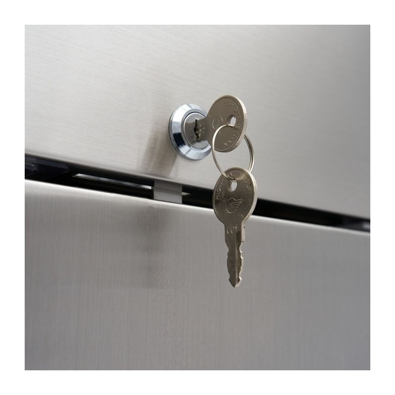 Comprar Armario refrigerado 600L 3 Estantes Ajustables 2/1 GN inox sobre Ruedas en Pepebar