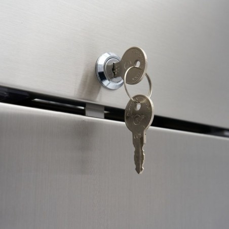 Comprar Armario refrigerado 600L 3 Estantes Ajustables 2/1 GN inox sobre Ruedas en Pepebar