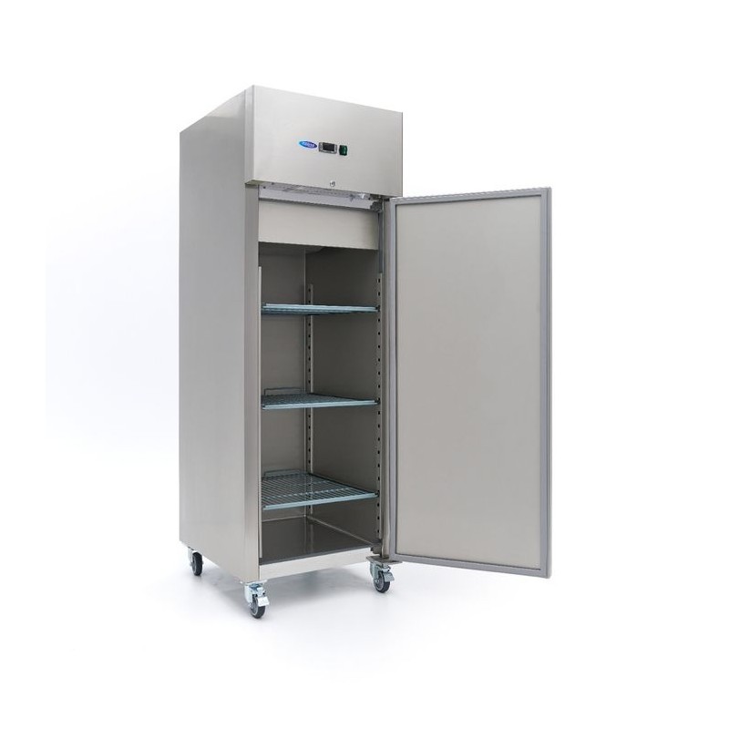Comprar Armario refrigerado 600L 3 Estantes Ajustables 2/1 GN inox sobre Ruedas en Pepebar