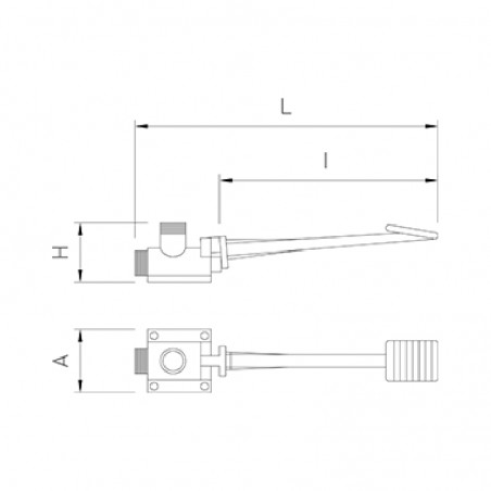 Comprar Pedal de un agua 1/2 en Pepebar