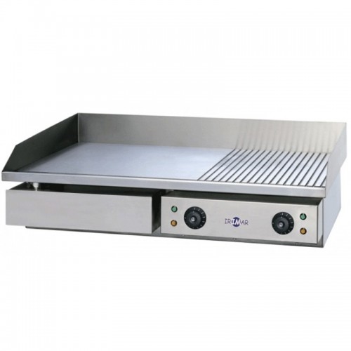 Comprar Plancha eléctrica de acero con placa mixta PLE-M-730 en Pepebar