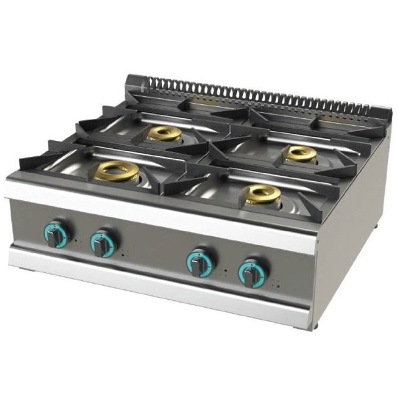 ✓ Comprar Cocina a gas sobremesa de 4 fuegos 800x730x280 mm FO7N400B |  PepeBar.com ⬆