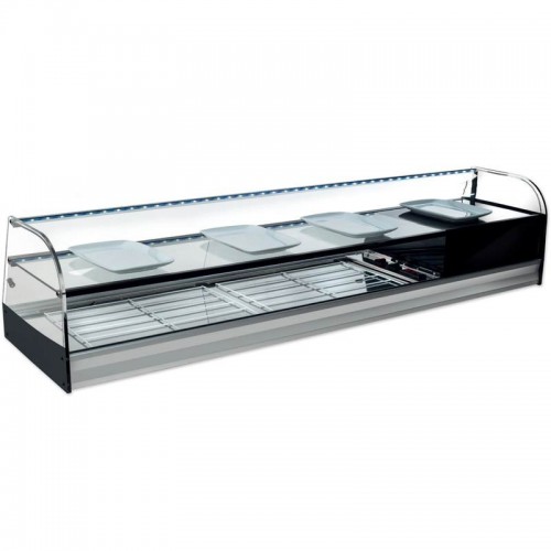 Comprar Vitrina expositora refrigerada con estante intermedio y parrillas ABF-C en Pepebar