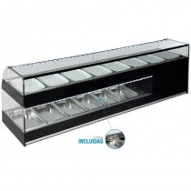 Vitrina refrigerada doble con frío en dos alturas DB-Fi6 - Pepebar Vitrina refrigerada doble con frío en dos alturas DB-Fi6 - Catálogo Vitrinas refrigeradas