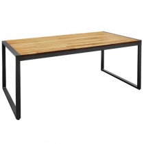 Mesa Bolero rectangular de madera de acacia y acero 1800mm de ancho - Pepebar Mesa Bolero rectangular de madera de acacia y acero 1800mm de ancho - Catálogo Mesas hostelería
