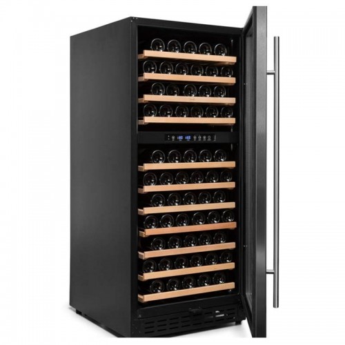 Comprar Vinoteca doble zona temperatura 110 botellas 110GC 2T Negro en Pepebar