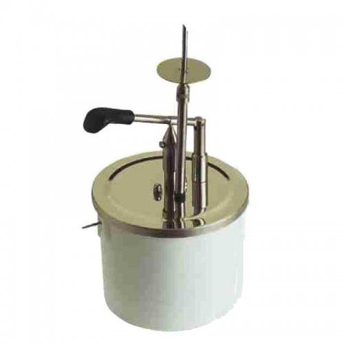 Comprar Dosificador chocolates y cremas cilíndrico con inyección simple y cubo de 10 litros en Pepebar