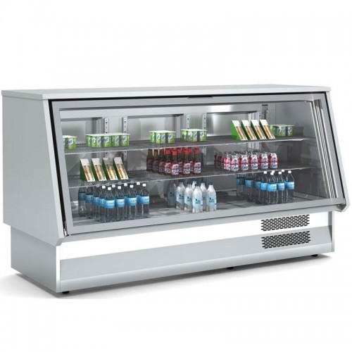 Comprar Vitrina refrigerada ancho 1300 y exterior de acero inoxidable VCC-9-13 en Pepebar