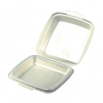 50 Envases para comida con tapa-bisagra incorporada 7,5 cm x 22,5 cm x 22 - Pepebar 50 Envases para comida con tapa-bisagra incorporada 7,5 cm x 22,5 cm x 22