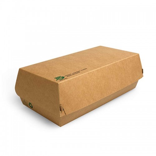 Comprar 25 Envase grandes para bocadillos de cartón de fibra fresca7,5 cm x 10,7 cm x 22 cm en Pepebar