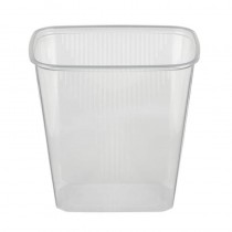 100 Vasos transparentes cuadrados 500 ml 10,1 cm x 8,1 cm x 10,8 cm - Pepebar 100 Vasos transparentes cuadrados 500 ml 10,1 cm x 8,1 cm x 10,8 cm