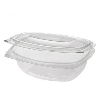 50 Recipientes transparentes con tapa bisagra 375 ml 4,8 cm x 16,1 cm x 13,2 cm - Pepebar 50 Recipientes transparentes con tapa bisagra 375 ml 4,8 cm x 16,1 cm x 13,2 cm