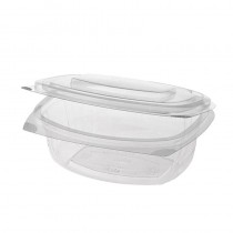 50 Recipientes transparentes con tapas bisagra 750 ml 6,6 cm x 20,5 cm x 16,8 cm