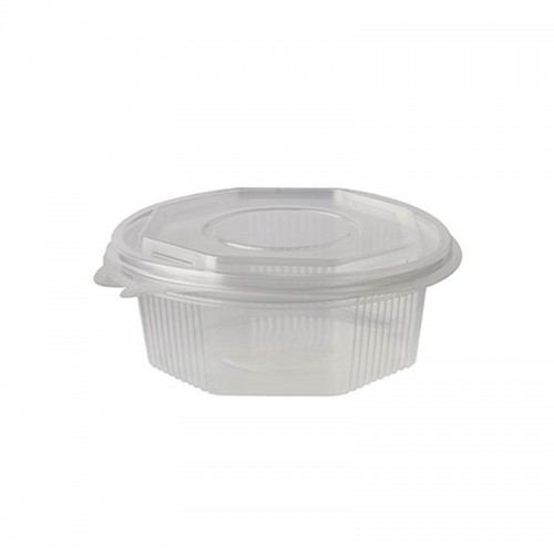 Comprar 50 Recipientes transparentes con tapa octagonales 375 ml 4,2 cm x 11 cm x 11 cm en Pepebar