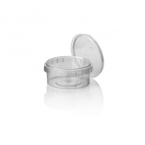 36 Envases transparente con cierre hermético de seguridad 240 ml Ø 9,5 cm · 5,6 cm