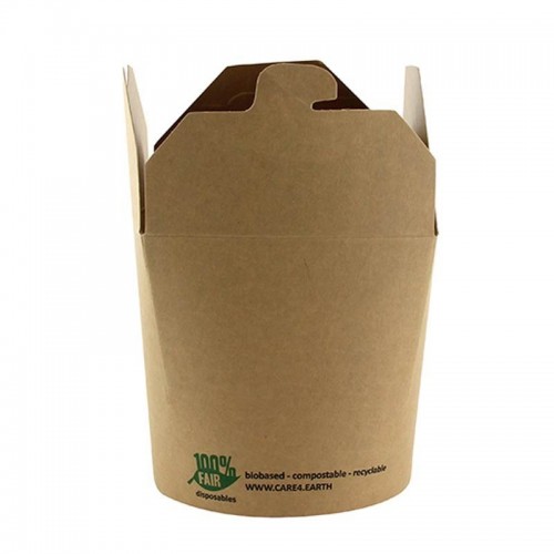 Comprar 25 Cajas cuadradas de cartón de comida para llevar 760 ml 9,8 cm x 10 cm x 8,8 cm en Pepebar