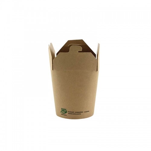 Comprar 25 Cajas cuadradas de cartón de de comida para llevar 230 ml 7,5 cm x 6,5 cm x 5,8 cm en Pepebar