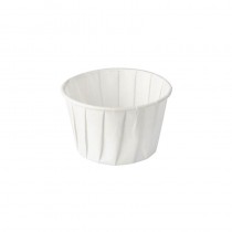 100 Salseras redondas de papel 90 ml Ø 6,3 cm · 5 cm