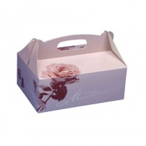 20 Cajas rectangulares con asa para tartas y pasteles 20 cm x 13 cm x 9 cm