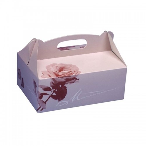 Comprar 20 Cajas rectangulares con asa para tartas y pasteles 20 cm x 13 cm x 9 cm en Pepebar