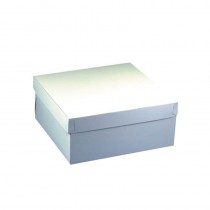 10 Cajas para tartas y pasteles de cartón cuadradas con tapa 30 cm x 30 cm x 10 cm