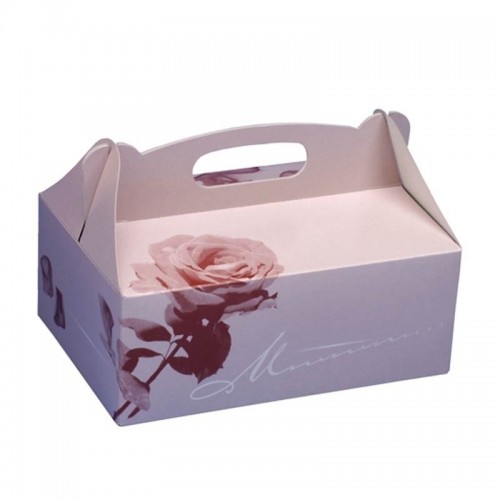 Comprar 15 Cajas para pasteles de cartón con asa 26 cm x 22 cm x 9 cm en Pepebar