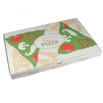 50 Cajas cuadradas de pizza de papel de celulosa  40 cm x 60 cm x 5 cm
