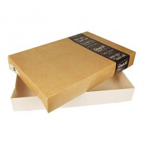 10 Cajas grandes cuadradas para catering 8 cm x 37,6 cm x 55,7 cm