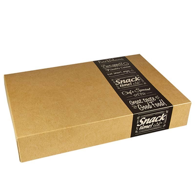 ⊛ Cajas para catering ✓ 10 Cajas pequeñas cuadradas para catering 8 cm 24,7 cm x 35,7 | PepeBar.com