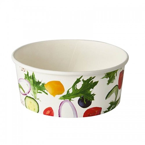 Comprar 45 Envases de cartón para ensalada 750 ml Ø 15 cm · 6 cm en Pepebar