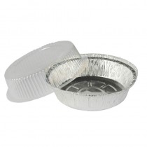 25 Recipientes redondos de aluminio con tapa 770 ml Ø 18,2 cm · 8 cm - Pepebar 25 Recipientes redondos de aluminio con tapa 770 ml Ø 18,2 cm · 8 cm - Catálogo Envases para pollos asados