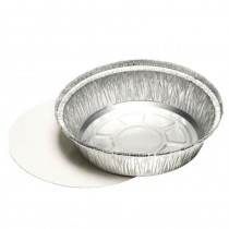 25 Recipientes redondos de aluminio con tapas de cartón para insertar 1000 ml Ø 23 cm · 4,4 cm - Pepebar 25 Recipientes redondos de aluminio con tapas de cartón para insertar 1000 ml Ø 23 cm · 4,4 cm - Catálogo Envases para pollos asados