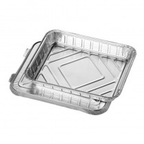 50 Recipientes de aluminio con tapa 930 ml 3 cm x 17,7 cm x 22,5 cm - Pepebar 50 Recipientes de aluminio con tapa 930 ml 3 cm x 17,7 cm x 22,5 cm