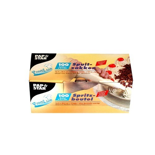Comprar 100 Mangas pasteleras transparentes 0,4 l 30,5 cm x 16,2 cm en Pepebar