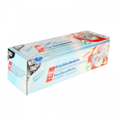 Comprar Plástico para envolver con sistema de corte práctico y seguro 300 m x 30 cm en Pepebar