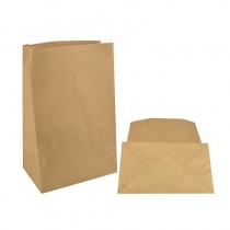 250 Bolsas de papel kraft 29,5 cm x 19 cm x 12 cm - Pepebar 250 Bolsas de papel kraft 29,5 cm x 19 cm x 12 cm