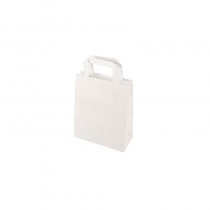 50 Bolsas de papel con asa 22 cm x 18 cm x 10 cm - Pepebar 50 Bolsas de papel con asa 22 cm x 18 cm x 10 cm