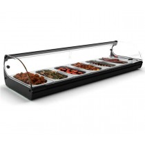 Vitrina calentador de tapas Sayl con 6 cubetas C6